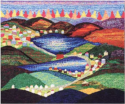 A photo of the community tapestry - Tissons Val des Monts Tous Ensemble 5' x 6' 2000
